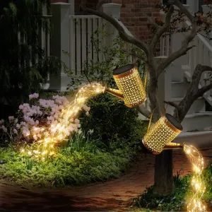 Lightfall Garden Decorative Solar Watering Can