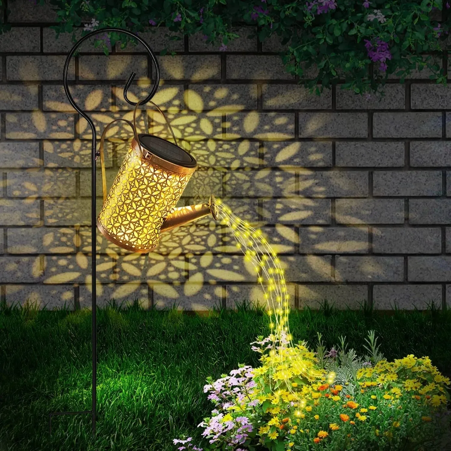 Lightfall Garden Decorative Solar Watering Can