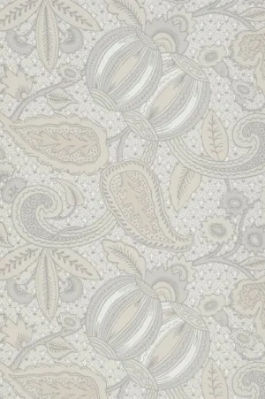 Little Greene Pomegranate Wallpaper - Grey Scale