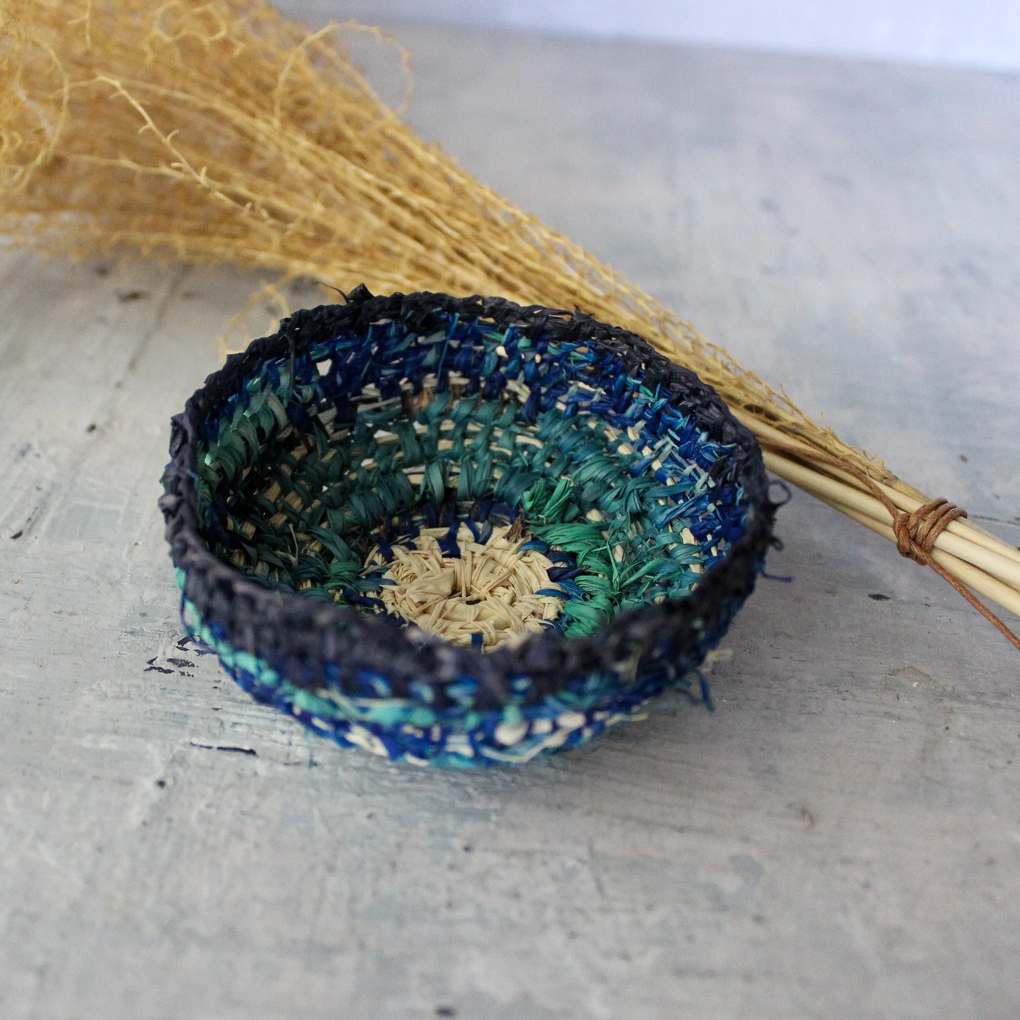 Little Handwoven Raffia Baskets