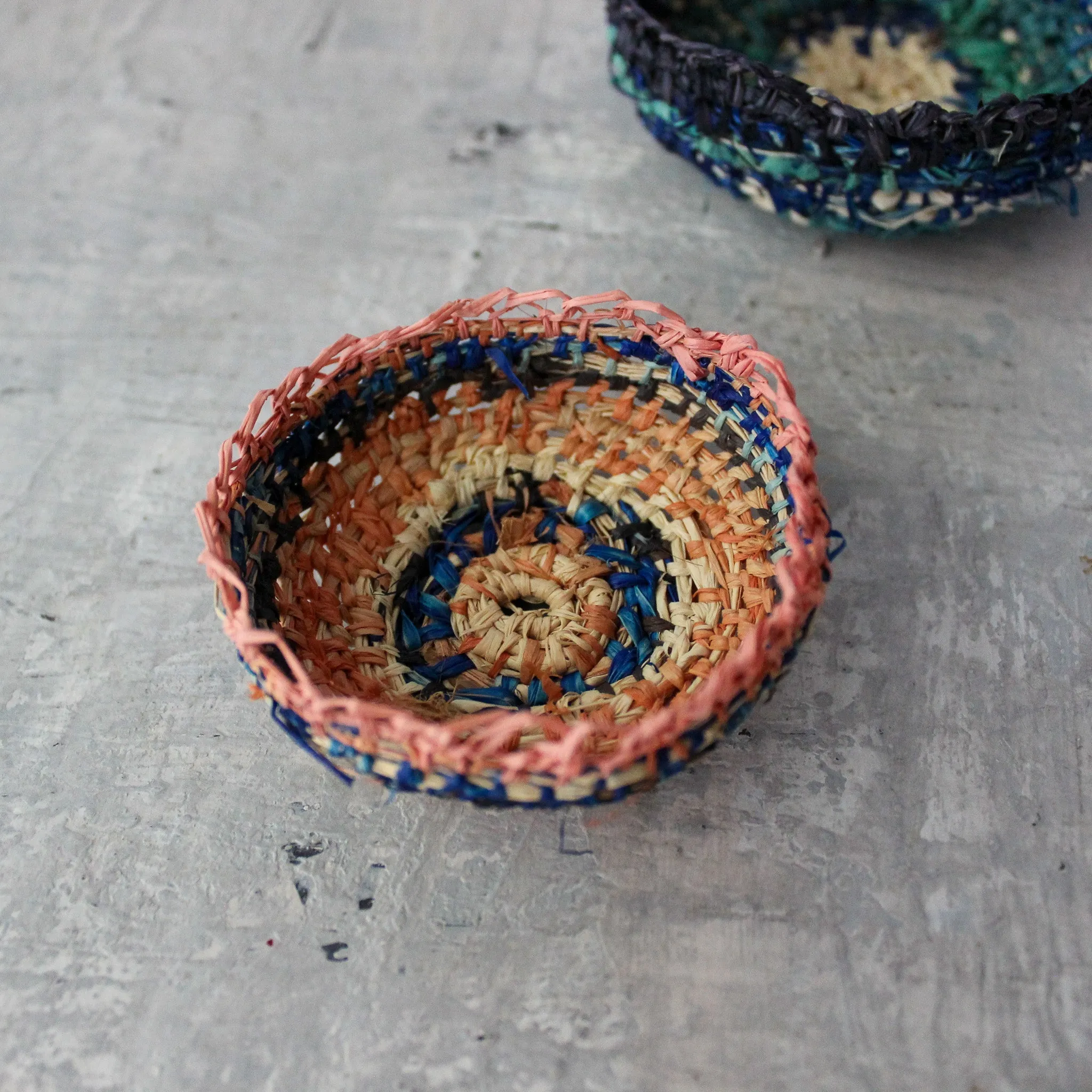 Little Handwoven Raffia Baskets