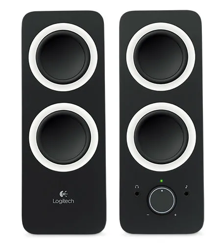 Logitech Speakers  Z200 (Midnight Black) Uk