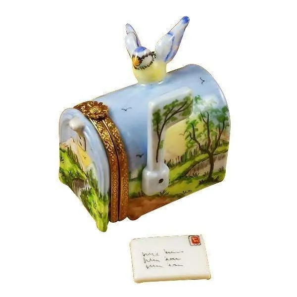 Mailbox with Landscape & Removable Letter