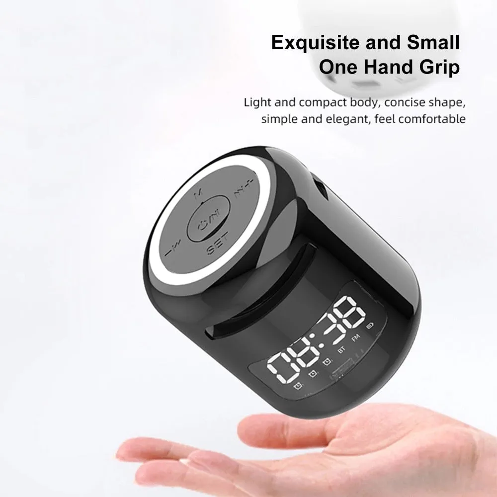 Mini Bluetooth Speaker with FM Radio Alarm Clock