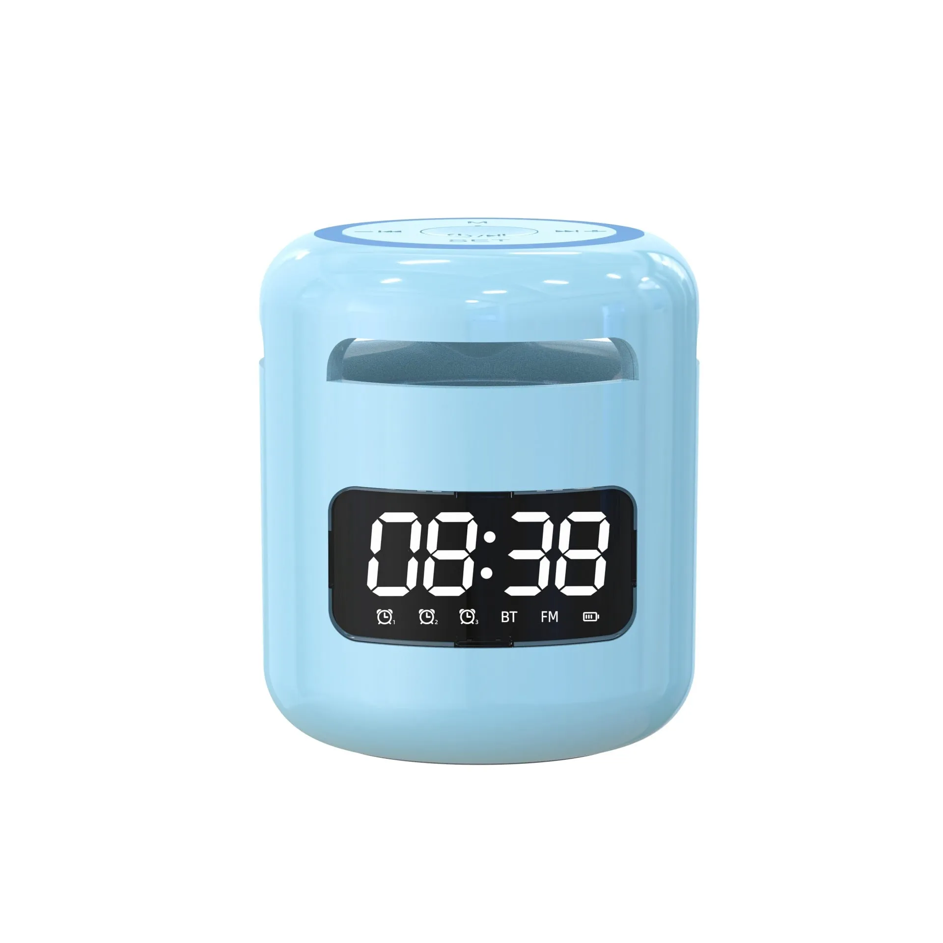 Mini Bluetooth Speaker with FM Radio Alarm Clock