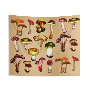 Mushrooms Indoor Wall Tapestries