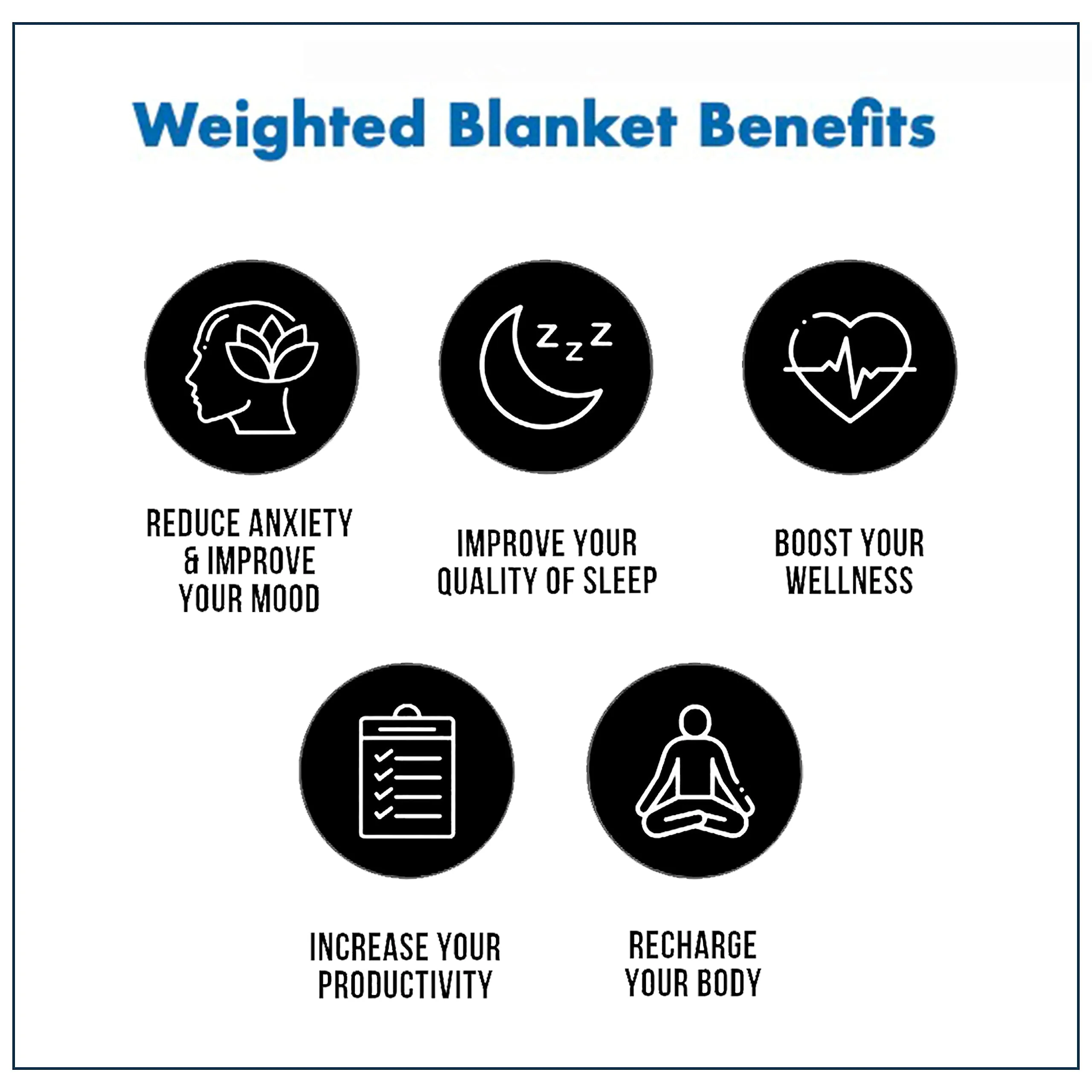 Mysa Sleep 100% Cotton Weighted Blanket Insert with Premium Glass Beads   Cotton Duvet Cover – Great for winters   Summers - 56" x 80”, 15 LB