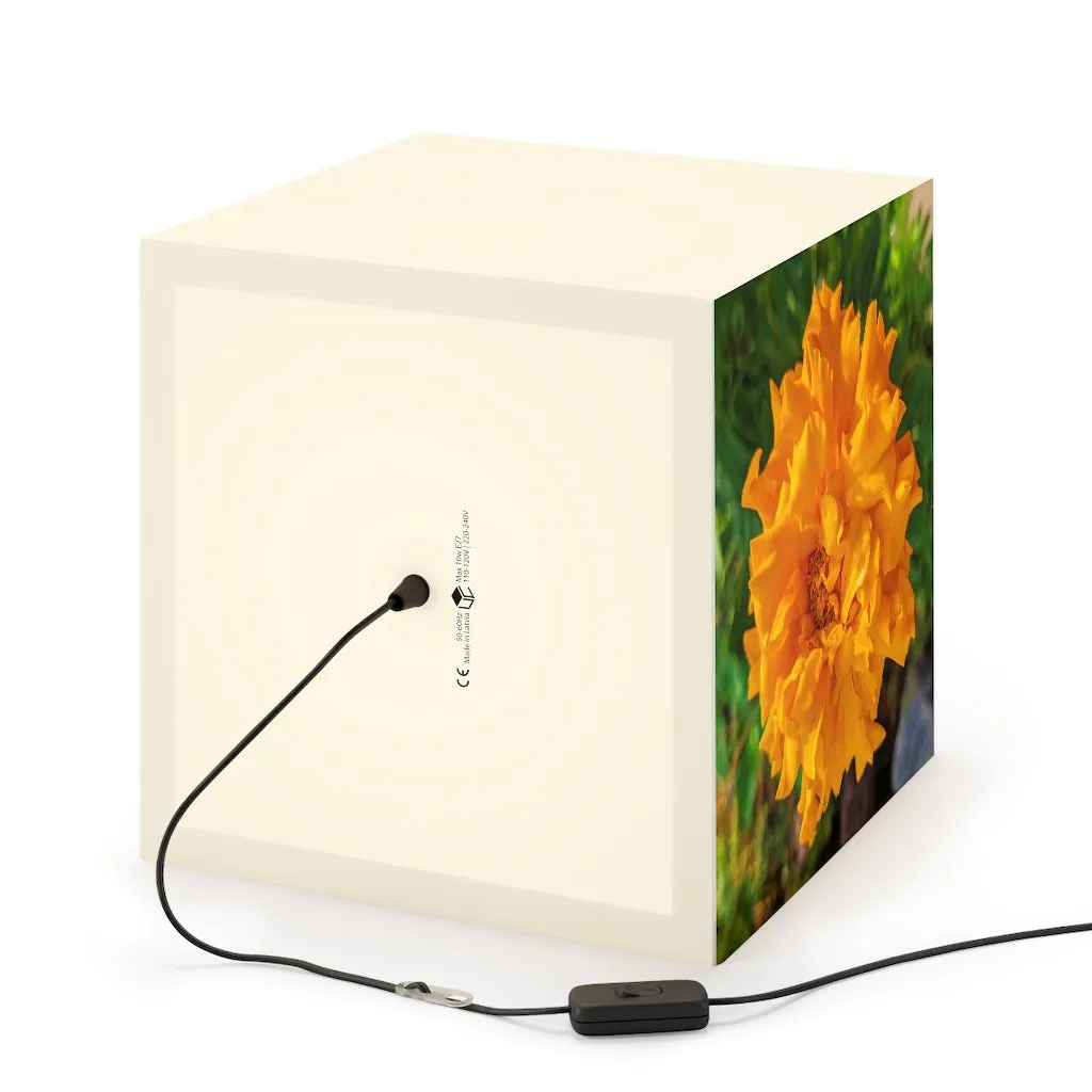 Orange Flower Personalized Lamp