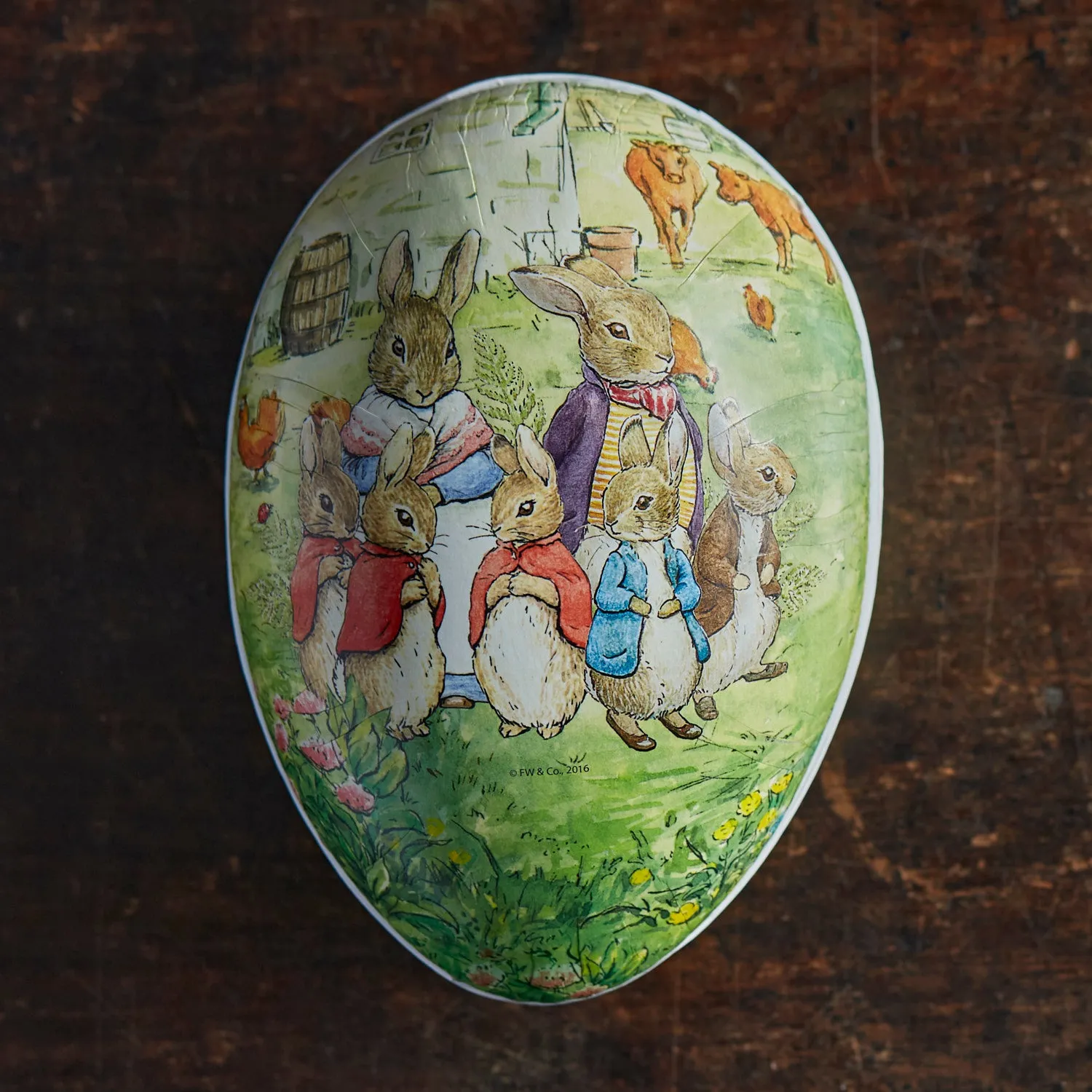 Paper Mache Large Easter Egg - Beatrix Potter - More Options