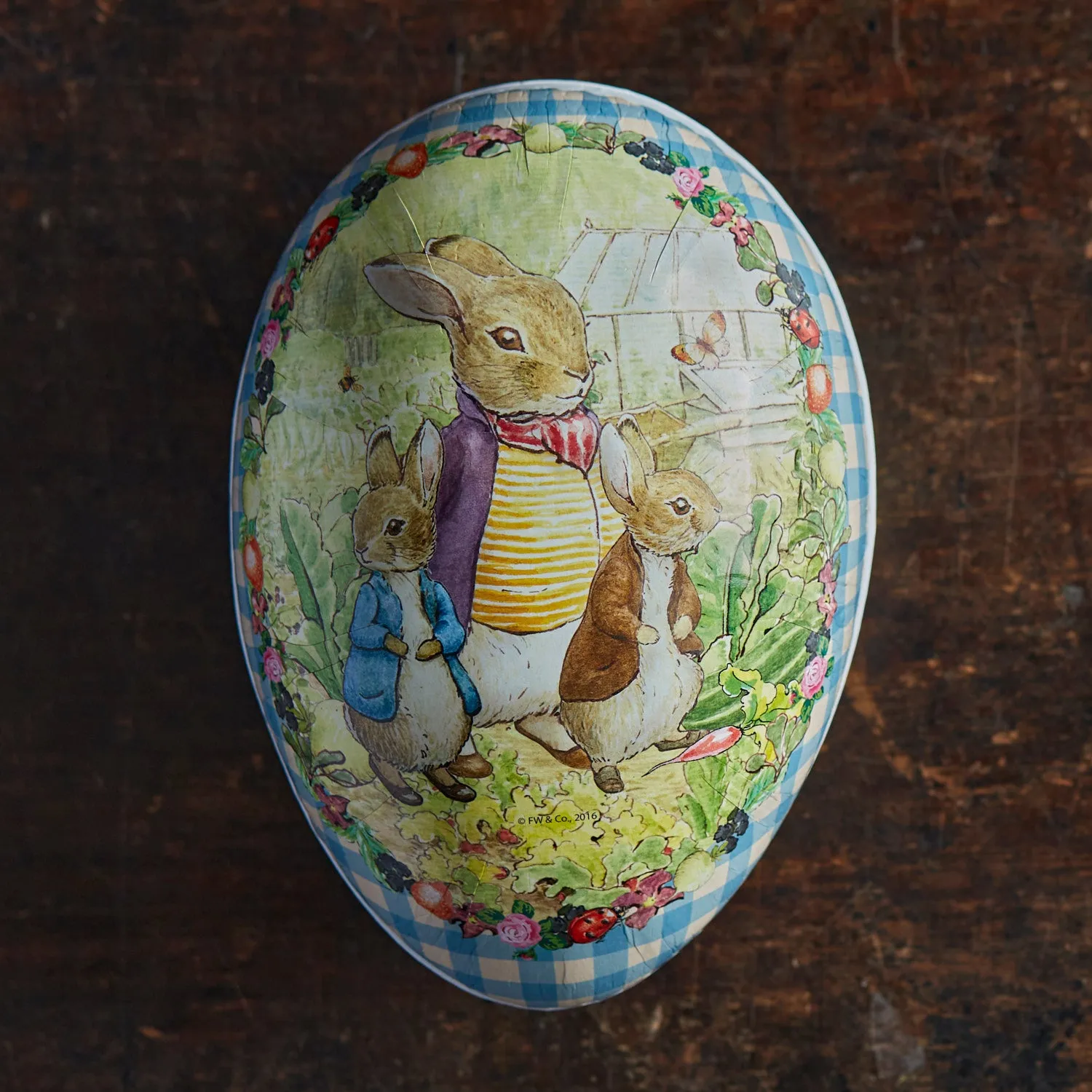 Paper Mache Large Easter Egg - Beatrix Potter - More Options