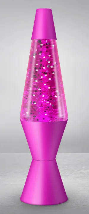 Pink Sparkle Lava Lamp 14.5"