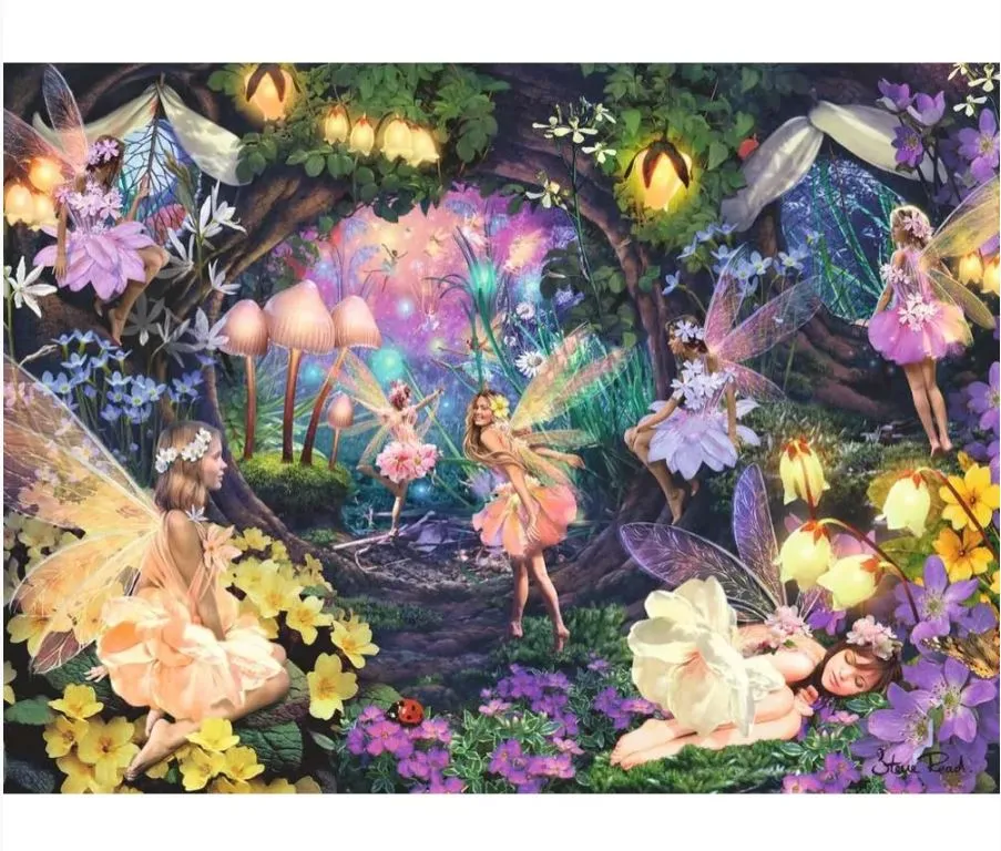 Ravensburger Fairy Garden Color Starline Glow In The Dark 100 XXL Piece