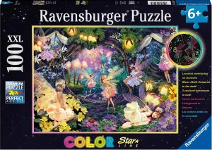 Ravensburger Fairy Garden Color Starline Glow In The Dark 100 XXL Piece