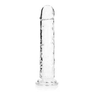 Realrock Crystal Clear Straight Realistic Dildo With Suction Cup 11&#39;&#39; Transparent