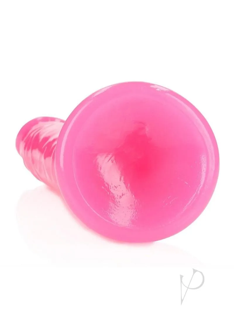 Realrock Slim Dildo 11 Gitd Pink