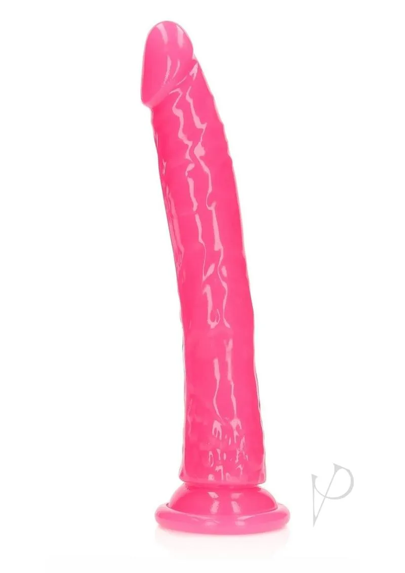 Realrock Slim Dildo 11 Gitd Pink