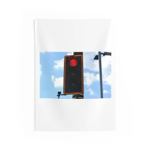 Red Light Indoor Wall Tapestries