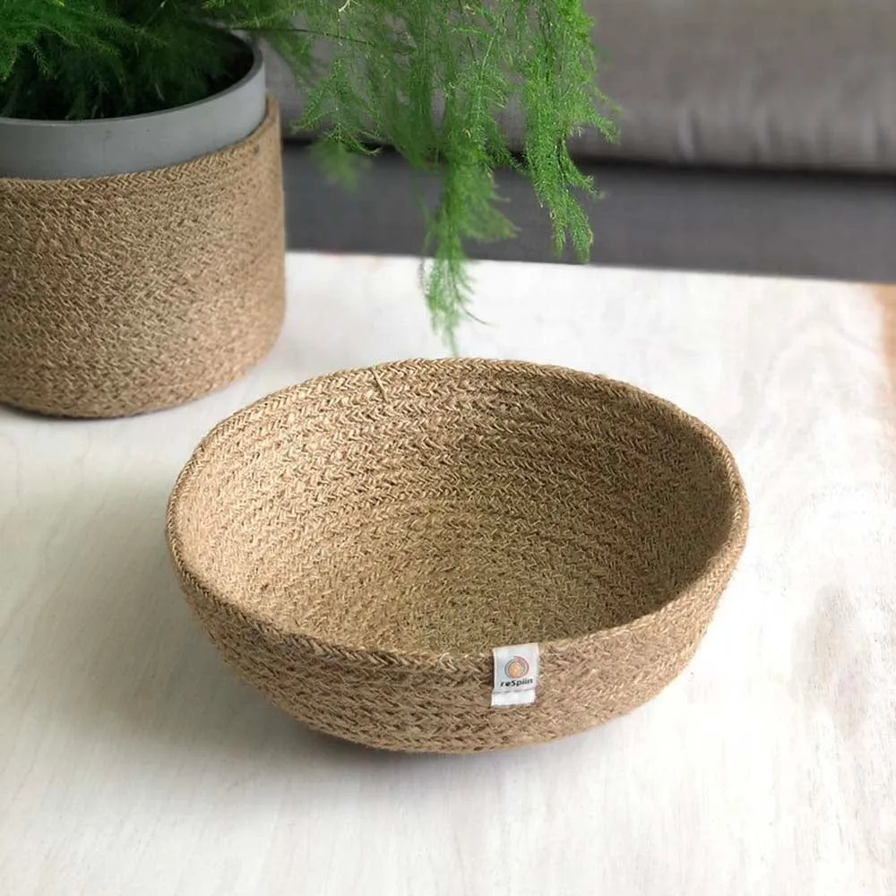 Respiin Medium Jute Bowl - Natural