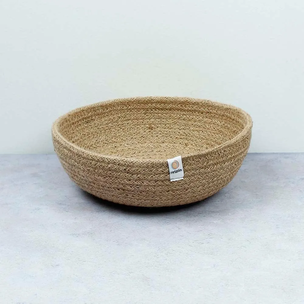 Respiin Medium Jute Bowl - Natural