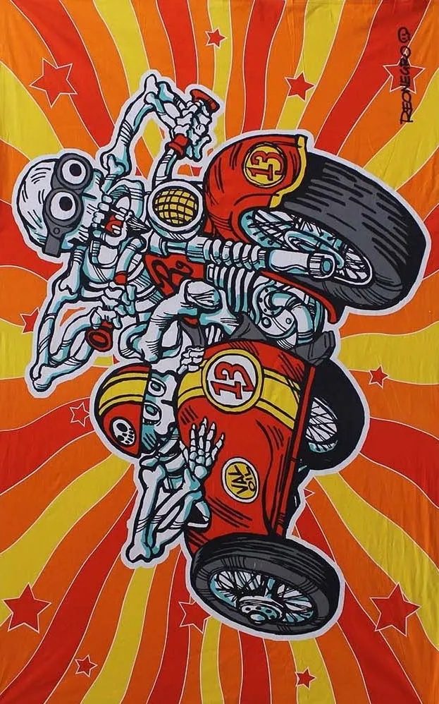 Side Car Tapestry - Artwork by Tony Reonegro