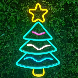 Sparkling Christmas Cheer: Neon Christmas Tree Lights to Brighten Your Holiday