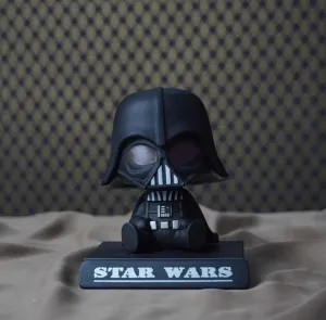 Star Wars | Darth Vader Bobblehead | With Mobile Holder For Cars, Desk, Study Table  |13 Cm |