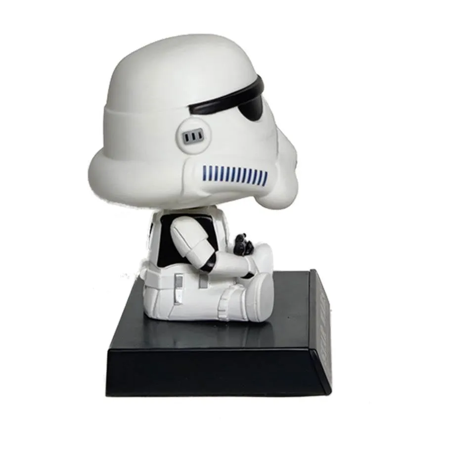 Star Wars | Storm Trooper Bobblehead | With Mobile Holder For Cars | 13 Cm |