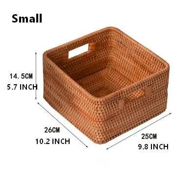 Storage Basket for Shelves, Rectangle Storage Basket for Toys, Storage Baskets for Bathroom, Kitchen Storage Baskets