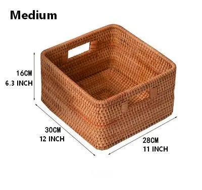 Storage Basket for Shelves, Rectangle Storage Basket for Toys, Storage Baskets for Bathroom, Kitchen Storage Baskets