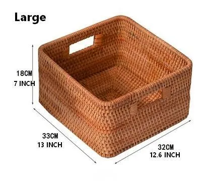 Storage Basket for Shelves, Rectangle Storage Basket for Toys, Storage Baskets for Bathroom, Kitchen Storage Baskets