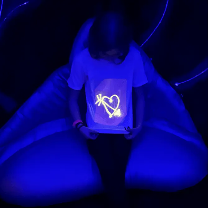 Super Peach Glow In The Dark White T-shirt