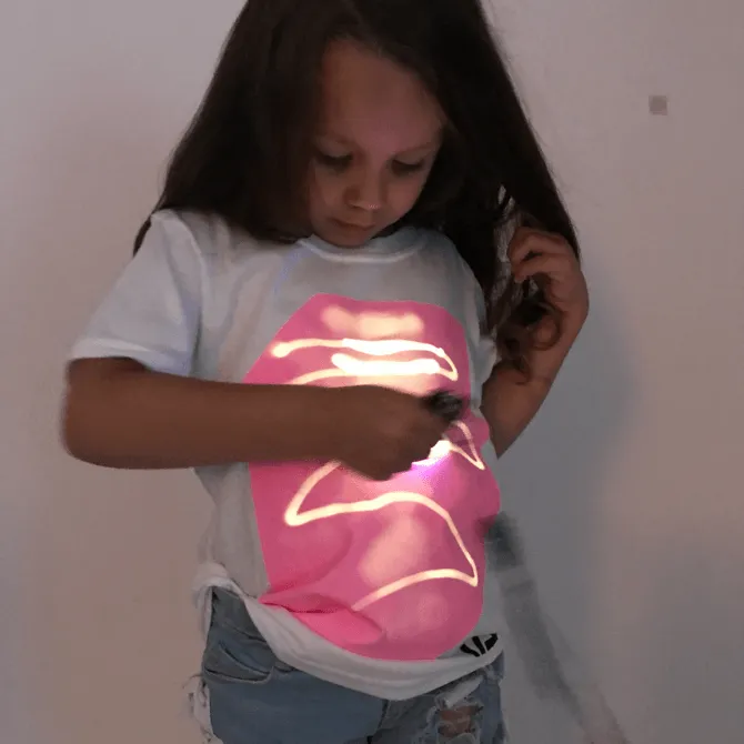 Super Peach Glow In The Dark White T-shirt