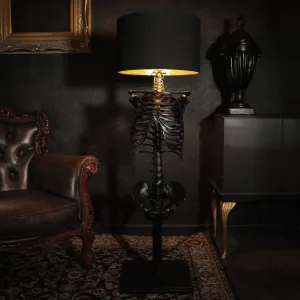 The Black Skeleton Floor Lamp by The Blackened Teeth