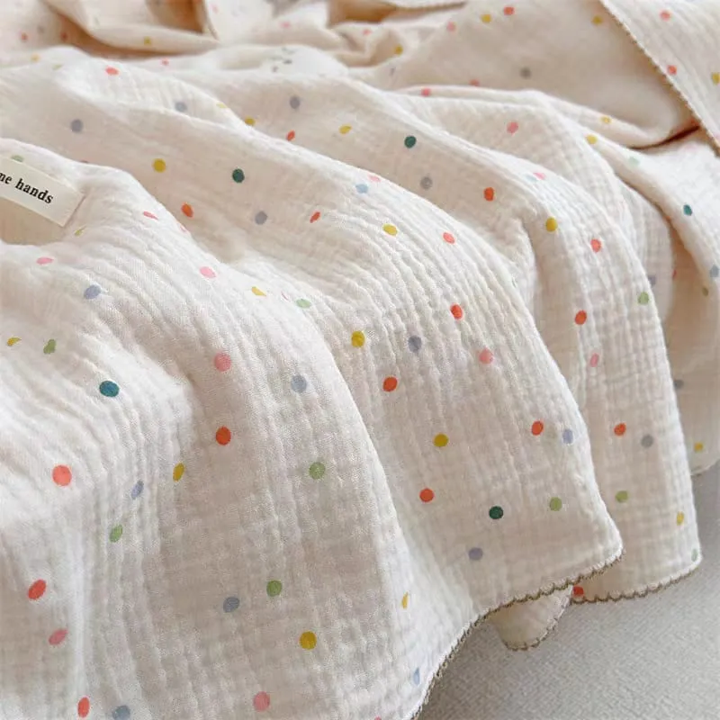 Ultra-Soft 100% Cotton Muslin Swaddle Blanket – Air Conditioned Quilt, Perfect for Spring & Summer