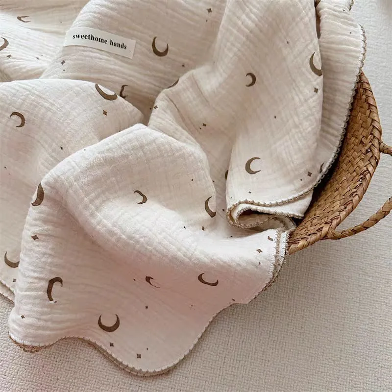 Ultra-Soft 100% Cotton Muslin Swaddle Blanket – Air Conditioned Quilt, Perfect for Spring & Summer