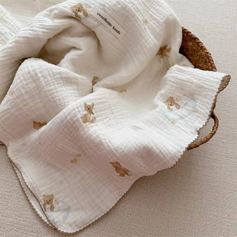 Ultra-Soft 100% Cotton Muslin Swaddle Blanket – Air Conditioned Quilt, Perfect for Spring & Summer