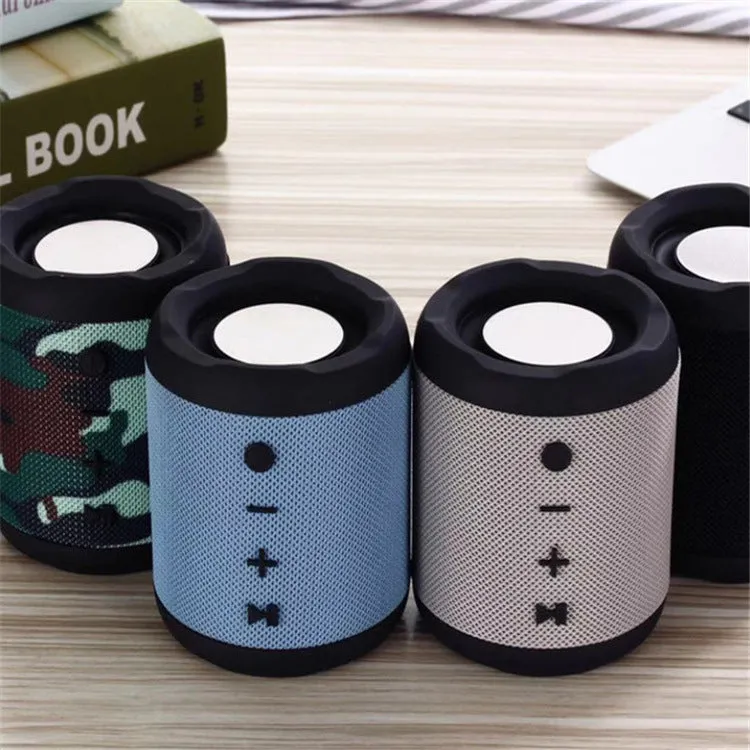 Wireless Outdoor Portable Bluetooth Speaker Card Lock and Load Spray Audio Fabric Private Model Bluetooth Speaker