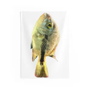 Yellow and Black Fish Indoor Wall Tapestries