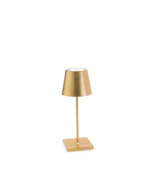 Zafferano Poldina Pro Mini Table Lamp LD0320BFO Gold leaf