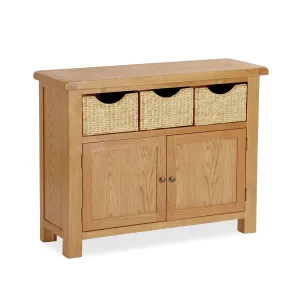 Zelah Oak Sideboard with Baskets