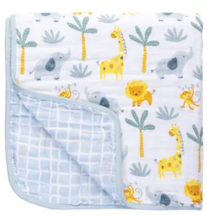 Zoo Muslin Stroller Blanket